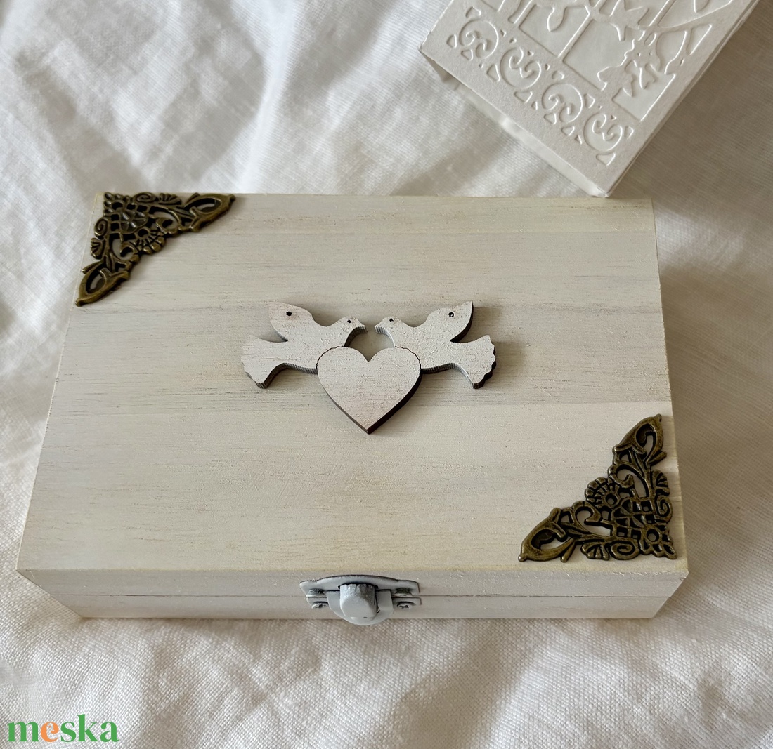 �WEDDING-LUCK BOX-Esküvői Pénzátadó Fadobozka+Sorsjegy-Nászajándék- - esküvő - nászajándék - esküvői pénzátadó doboz - Meska.hu