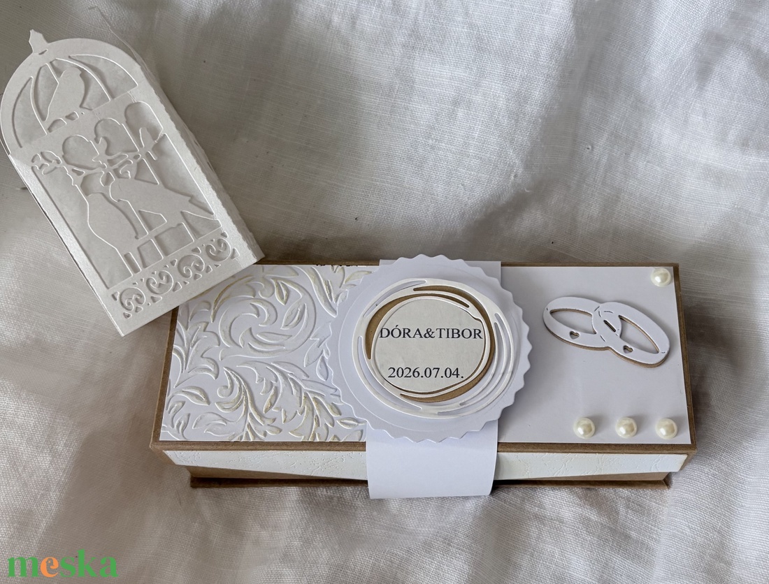 �WEDDING-DAY-Pénzátadó Dobozka- Esküvőre- - esküvő - nászajándék - esküvői pénzátadó boríték, kártya - Meska.hu