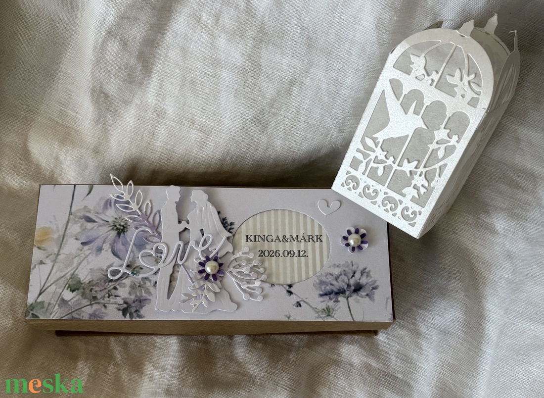 �WEDDING-DAY-Pénzátadó Dobozka- Esküvőre- - esküvő - nászajándék - esküvői pénzátadó boríték, kártya - Meska.hu