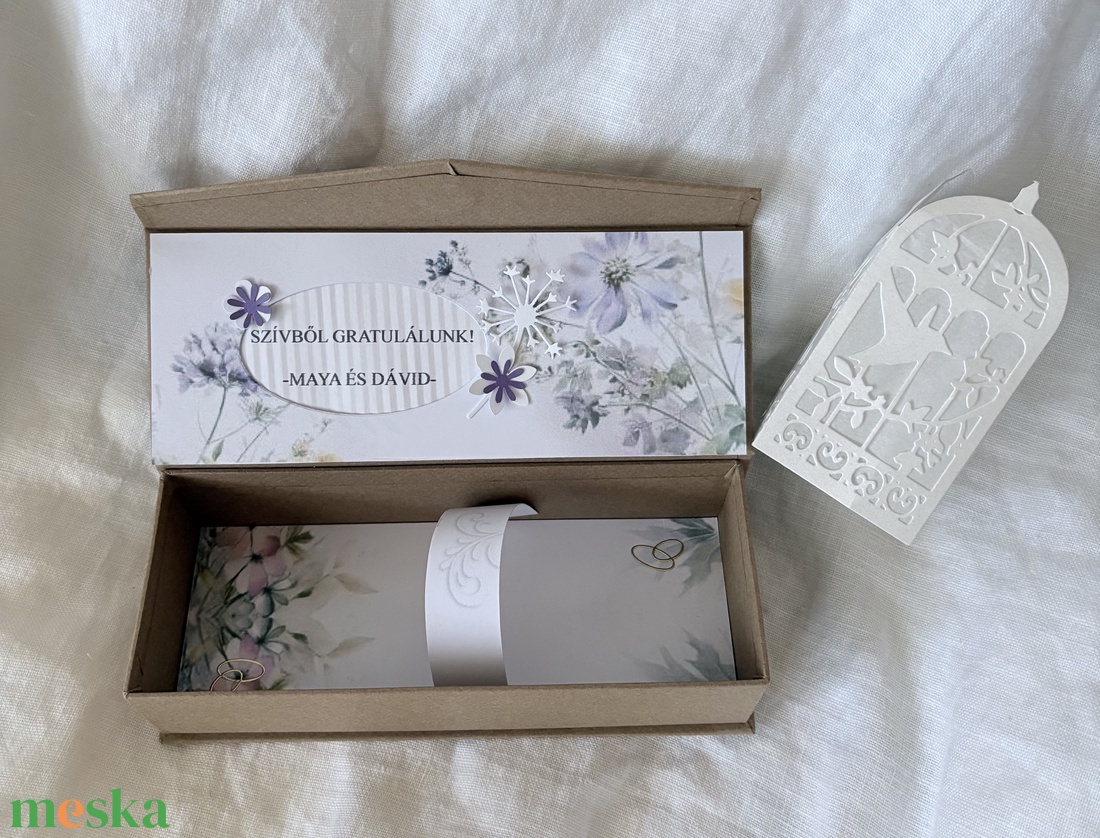 �WEDDING-DAY-Pénzátadó Dobozka- Esküvőre- - esküvő - nászajándék - esküvői pénzátadó boríték, kártya - Meska.hu