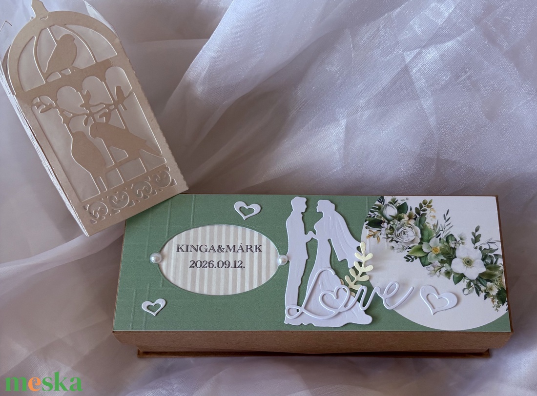 �WEDDING-DAY-Pénzátadó Dobozka- Esküvőre- - esküvő - nászajándék - esküvői pénzátadó boríték, kártya - Meska.hu