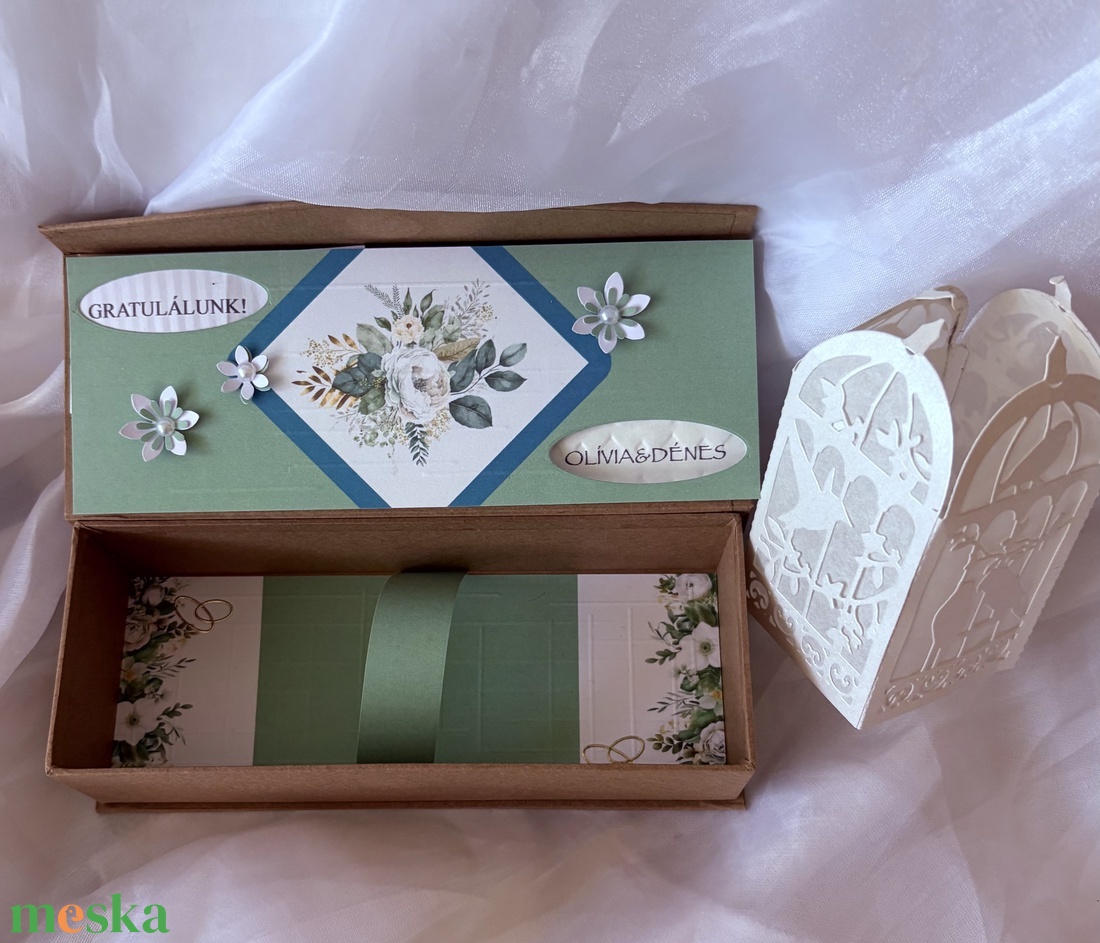 �WEDDING-DAY-Pénzátadó Dobozka- Esküvőre- - esküvő - nászajándék - esküvői pénzátadó boríték, kártya - Meska.hu