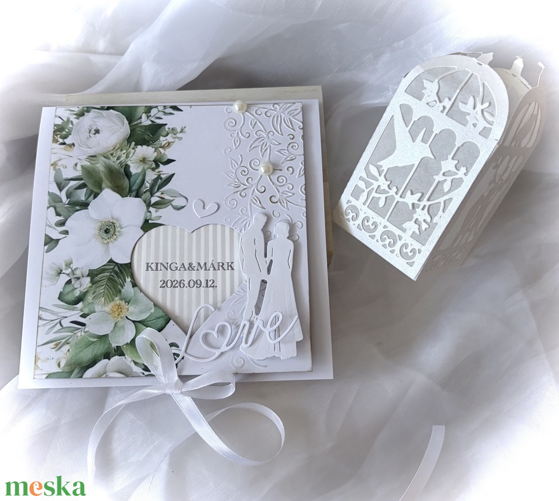 Greenery-Esküvő-Pénzátadó Boríték Esküvőre- - esküvő - nászajándék - esküvői pénzátadó boríték, kártya - Meska.hu