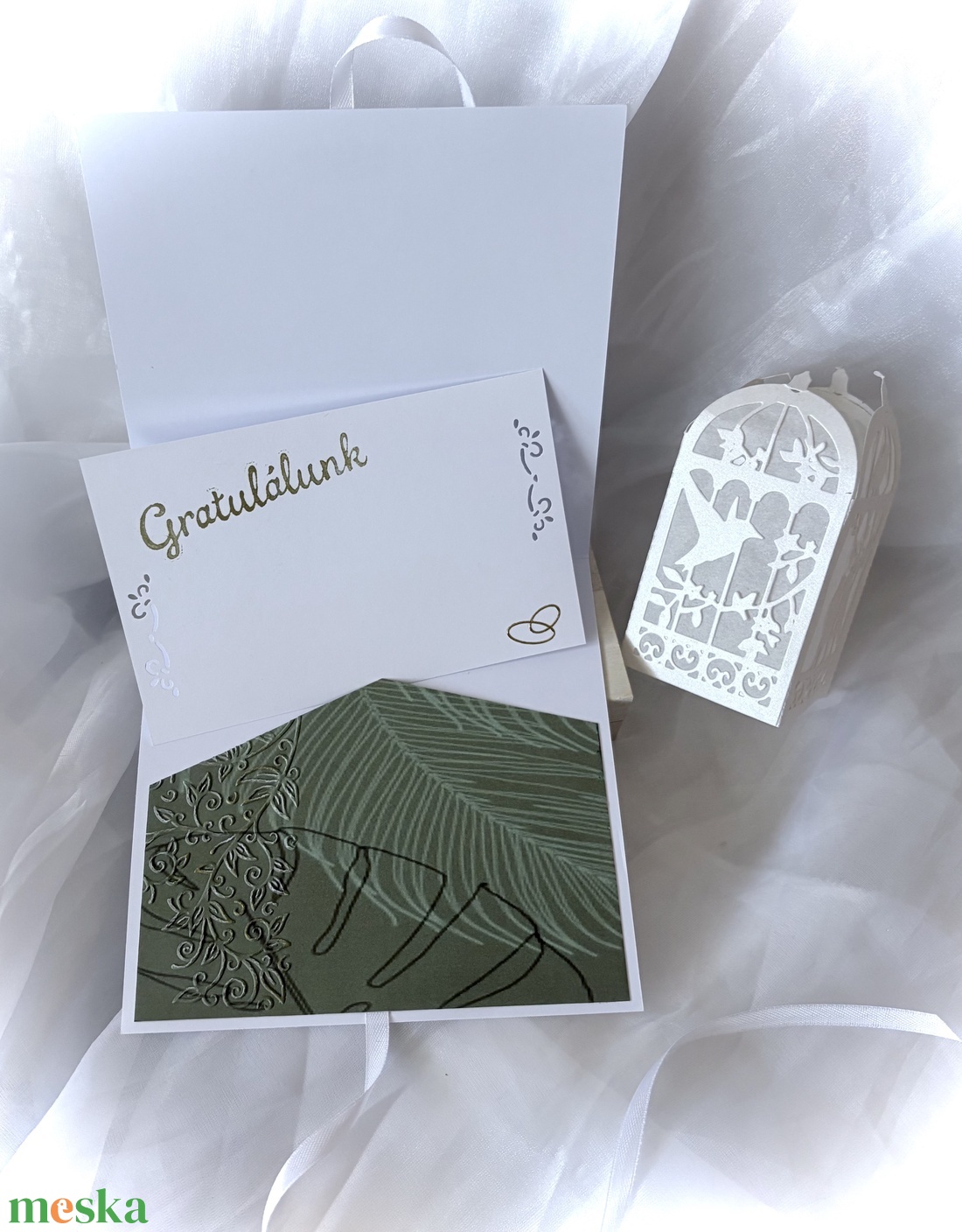 Greenery-Esküvő-Pénzátadó Boríték Esküvőre- - esküvő - nászajándék - esküvői pénzátadó boríték, kártya - Meska.hu