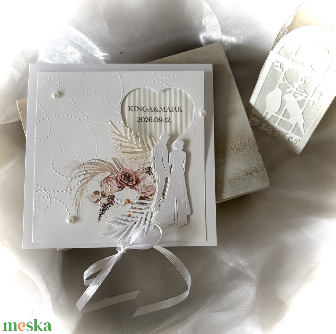 Orchidea-Esküvő-Pénzátadó Boríték Esküvőre- - esküvő - nászajándék - esküvői pénzátadó boríték, kártya - Meska.hu