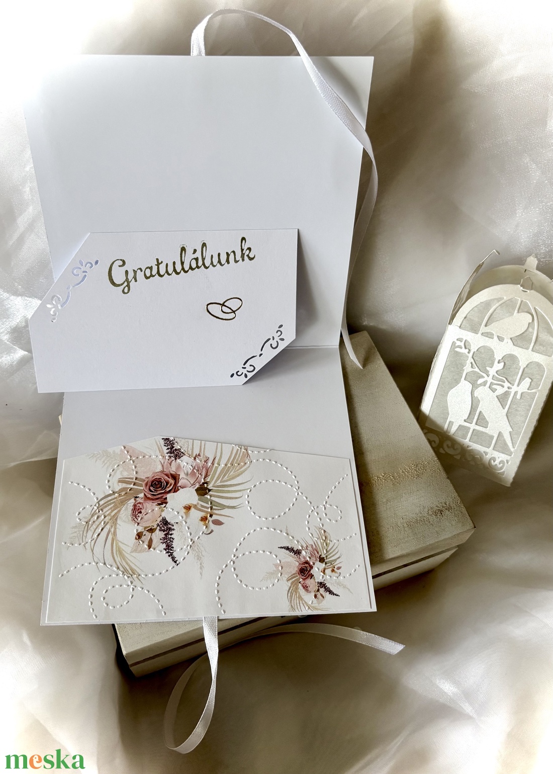 Orchidea-Esküvő-Pénzátadó Boríték Esküvőre- - esküvő - nászajándék - esküvői pénzátadó boríték, kártya - Meska.hu