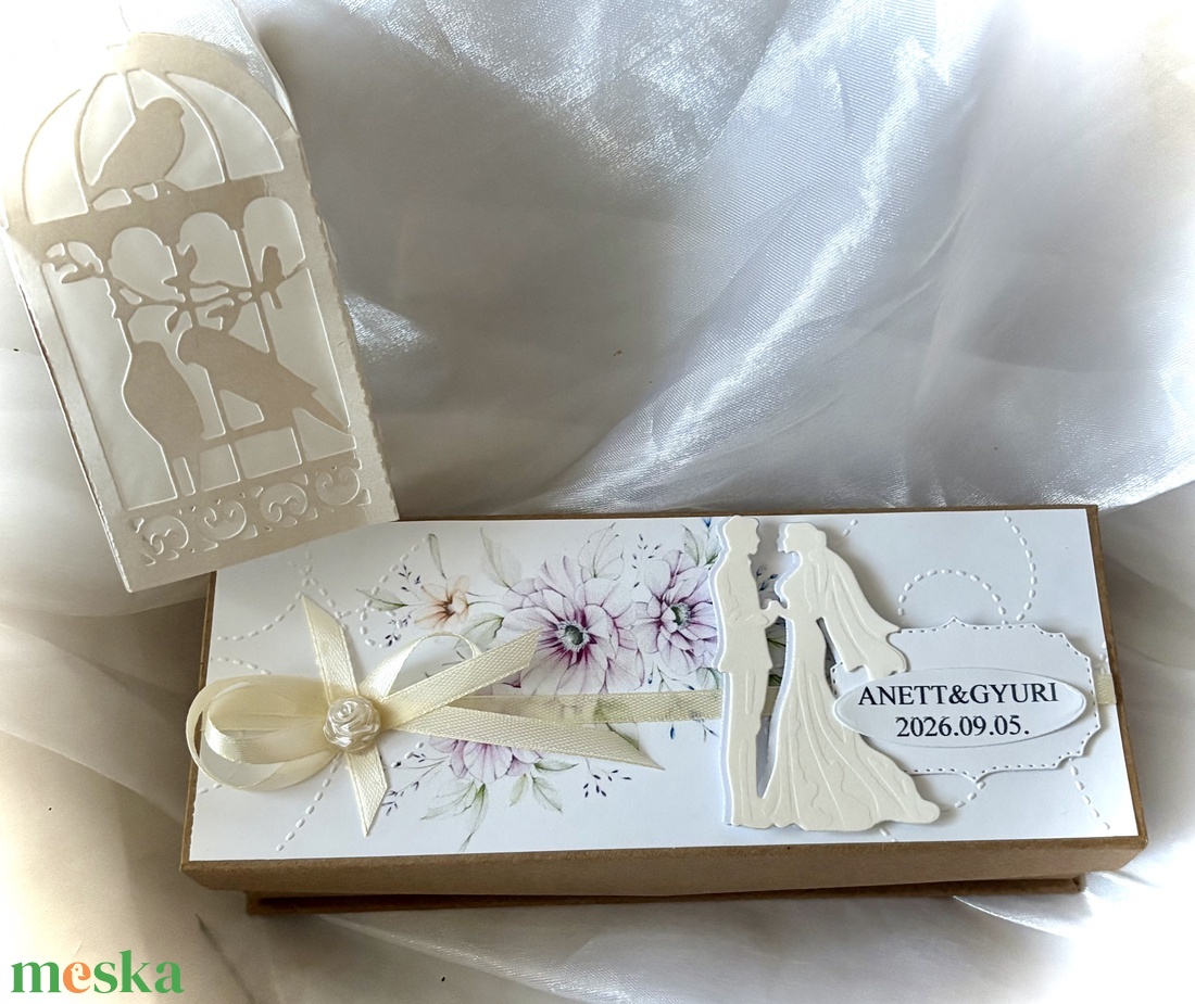 �WEDDING-DAY-Pénzátadó Dobozka- Esküvőre- - esküvő - nászajándék - esküvői pénzátadó boríték, kártya - Meska.hu
