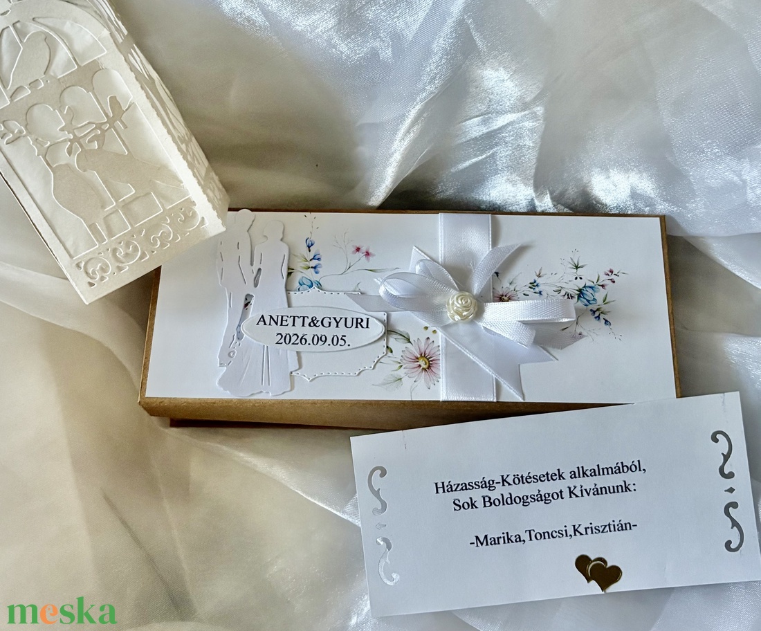 �WEDDING-DAY-Pénzátadó Dobozka- Esküvőre- - esküvő - nászajándék - esküvői pénzátadó boríték, kártya - Meska.hu