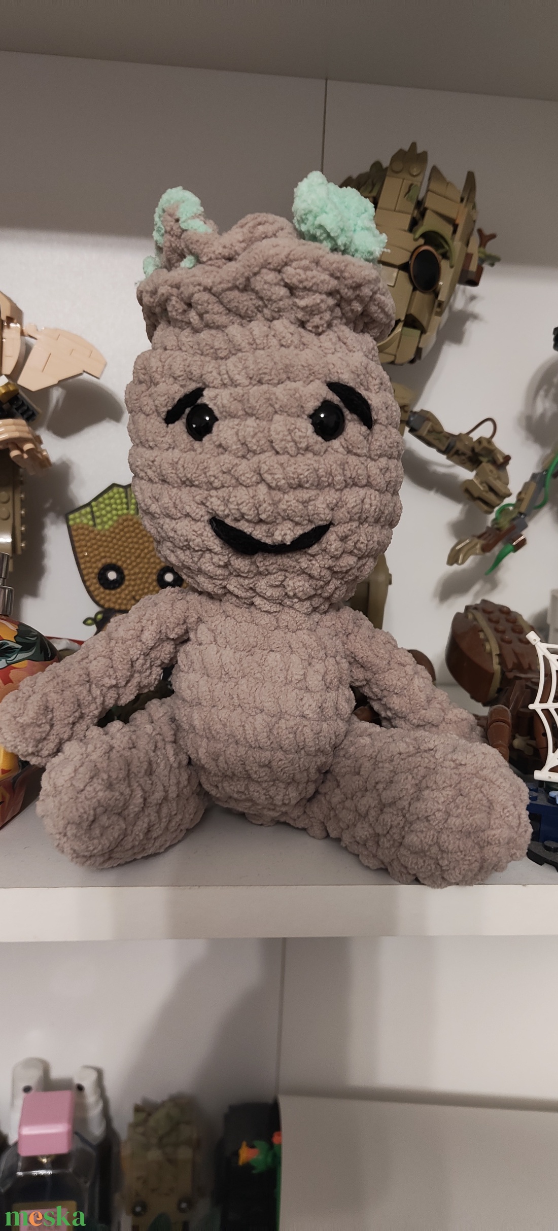 � Pihe-puha horgolt Baby Groot / Kicsi Groot figura (20 cm) - játék & sport - plüssállat & játékfigura - plüss mesefigurák - Meska.hu
