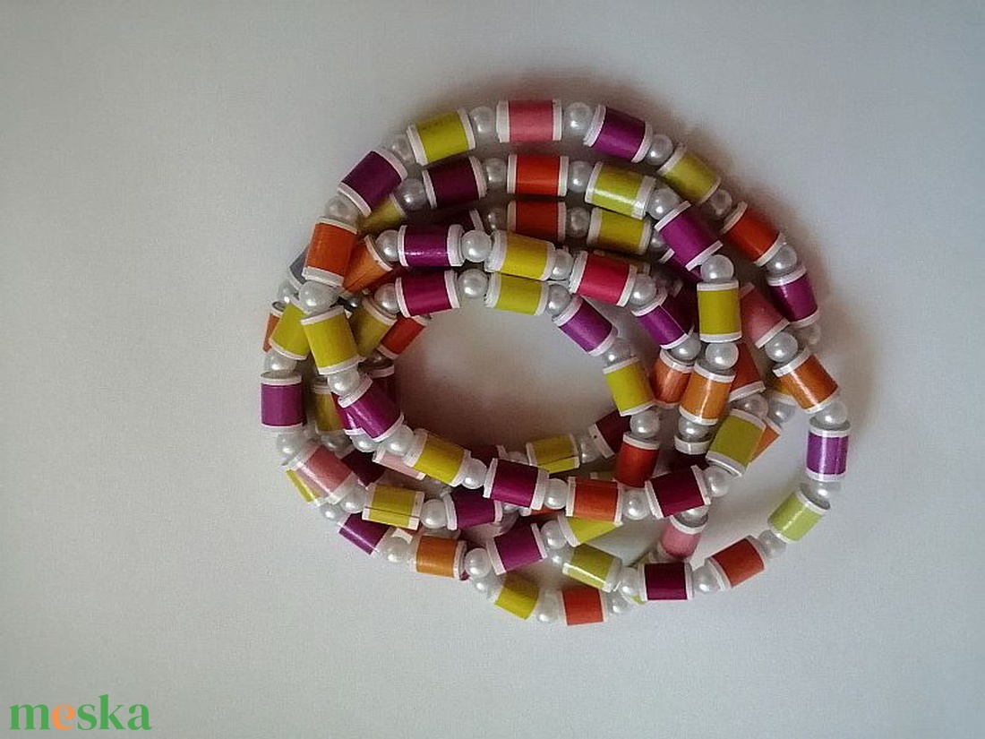 Napkelte nyaklánc újrahasznosított papírból lefoglalva famanora nevére - ékszer - nyaklánc - hosszú nyaklánc - Meska.hu