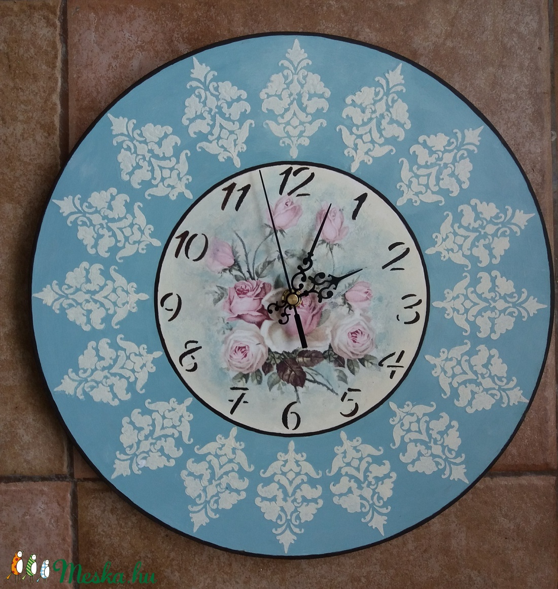 Vintage jellegű falióra - otthon & életmód - dekoráció - Meska.hu