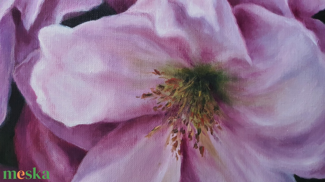 Virágzás, Molnár Gabriella olajfestménye,75x57 cm - művészet - festmény - olajfestmény - Meska.hu