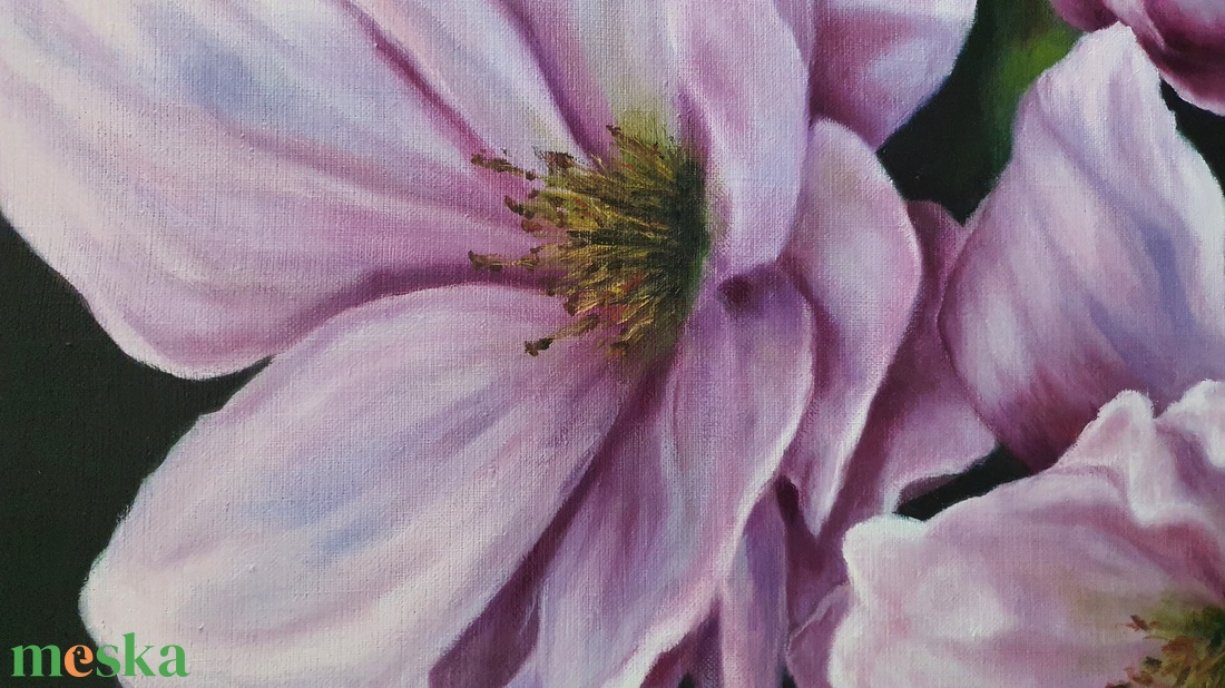 Virágzás, Molnár Gabriella olajfestménye,75x57 cm - művészet - festmény - olajfestmény - Meska.hu