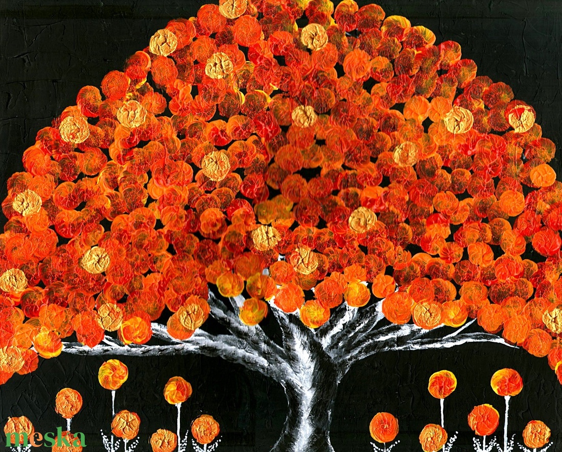  Boldogság-fa  - művészet - festmény - akril - Meska.hu