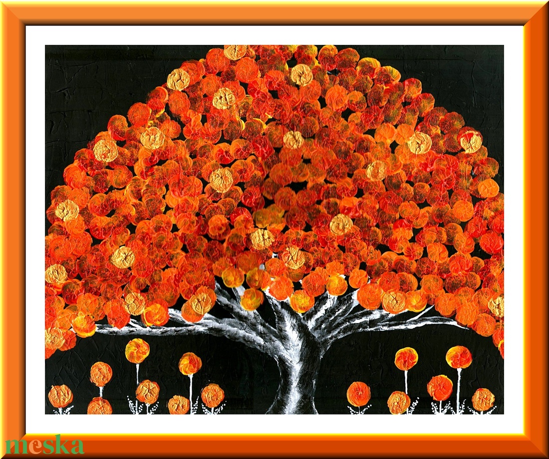  Boldogság-fa  - művészet - festmény - akril - Meska.hu