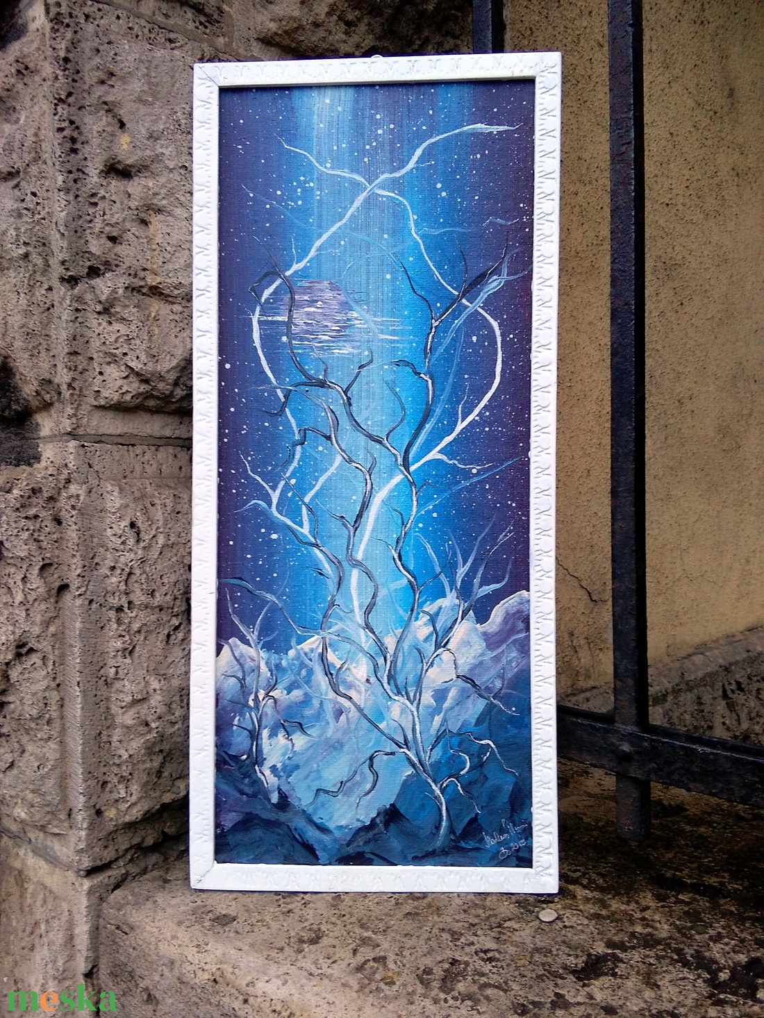Táj pasztell fantázia - művészet - festmény - akril - Meska.hu