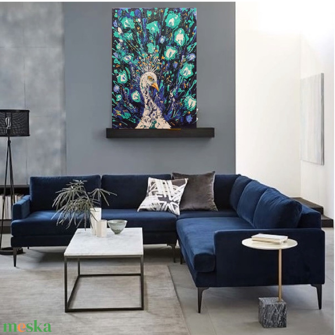 Pávaság  - művészet - festmény - akril - Meska.hu