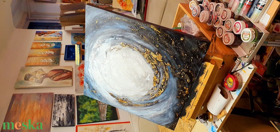 Galaxis -a 8. Nap - művészet - festmény - akril - Meska.hu