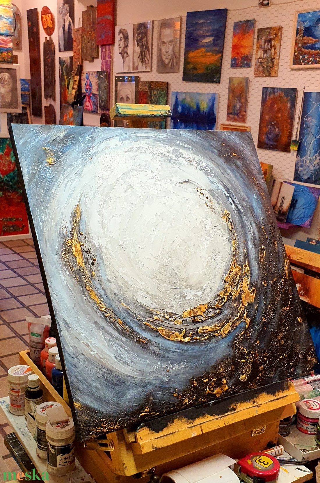 Galaxis -a 8. Nap - művészet - festmény - akril - Meska.hu