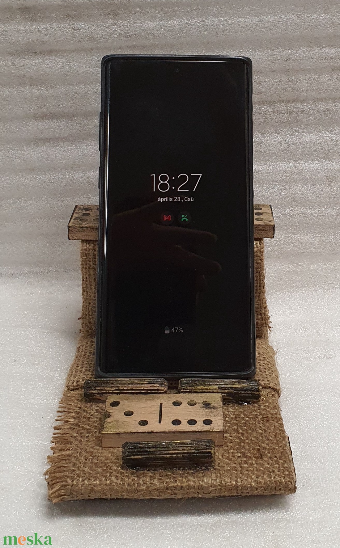 Telefontartó vintage -  Dominó-elv   - otthon & életmód - dekoráció - asztal és polc dekoráció - dekorációs tál, tartó - Meska.hu