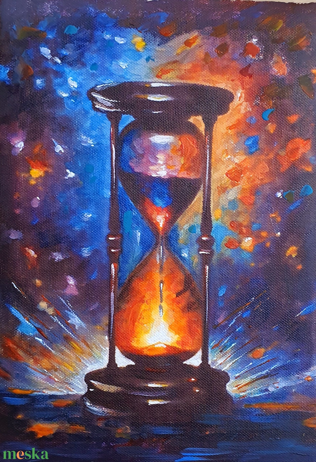 Végtelen szín- idő - művészet - festmény - akvarell - Meska.hu