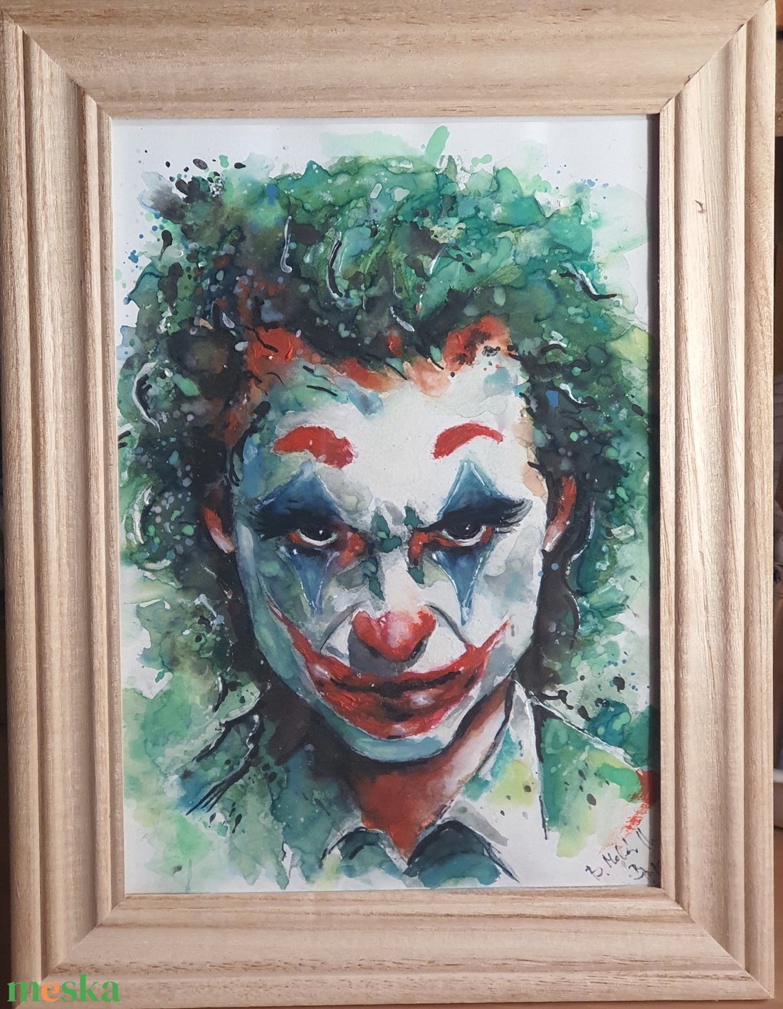 Joker 2 - Tekintet  - művészet - festmény - akvarell - Meska.hu