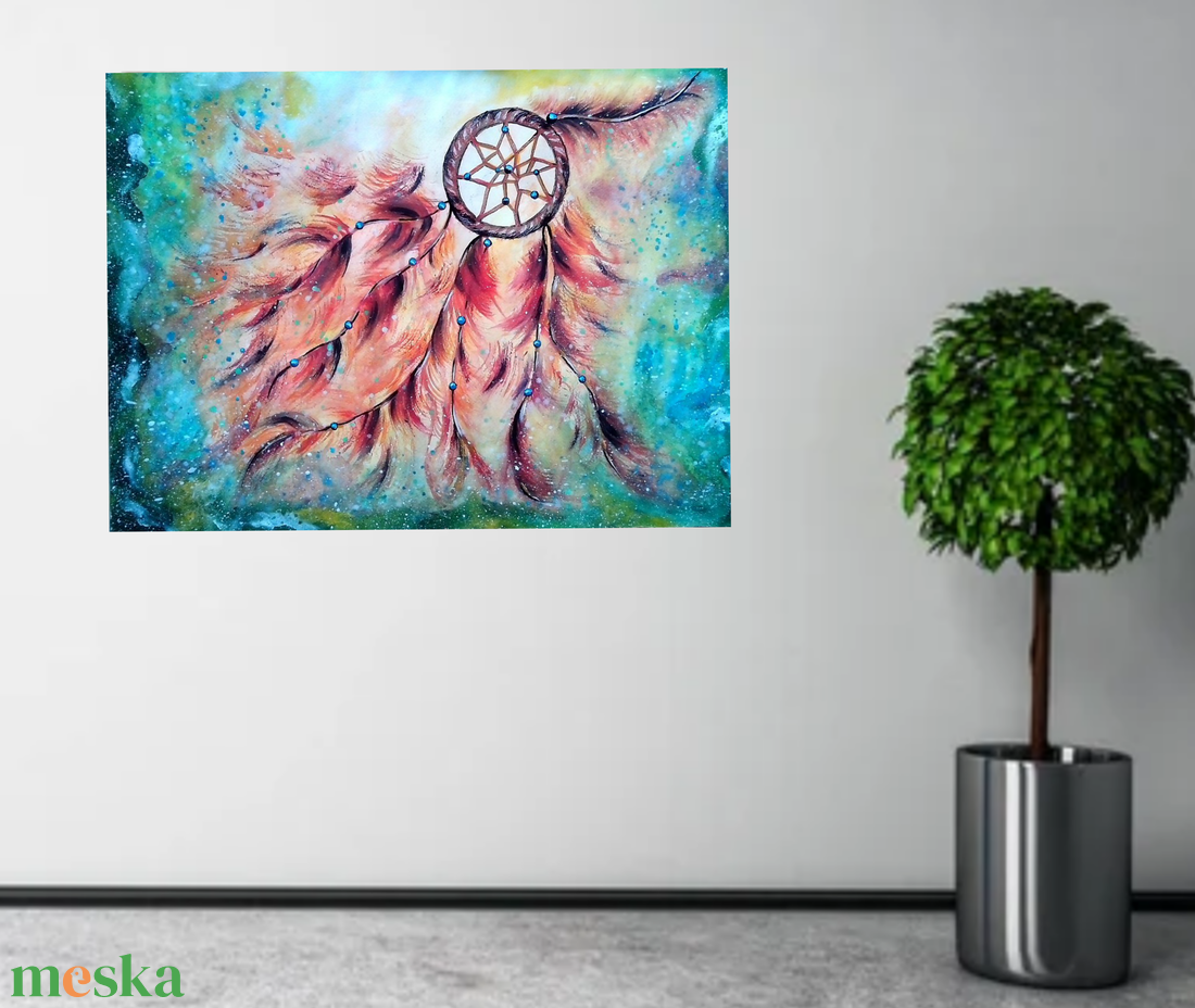 Álomfogó 2. - művészet - festmény - festmény vegyes technika - Meska.hu Álomfogó 2. - művészet - festmény - festmény vegyes technika - Meska.hu