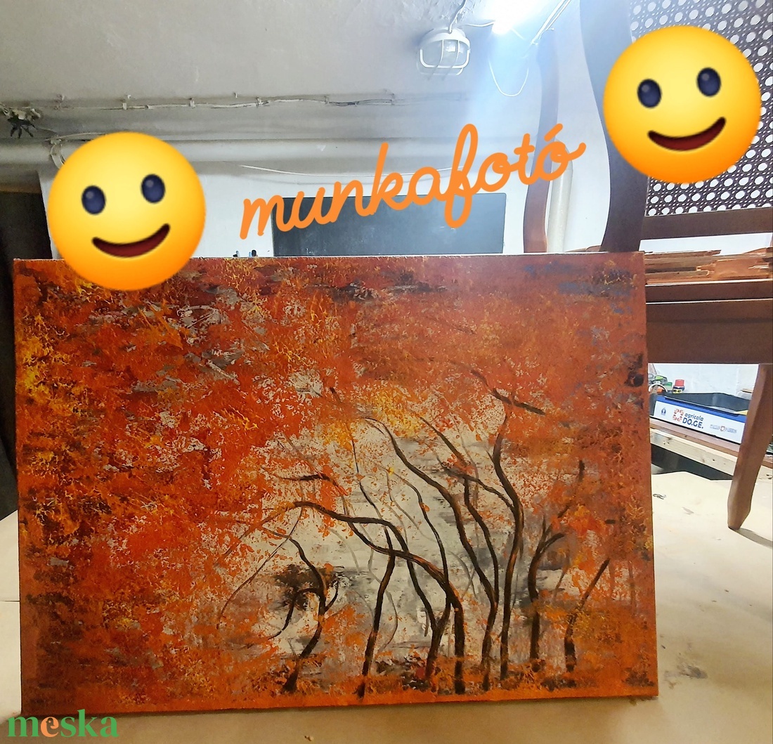 Színerdőben  - művészet - festmény - akril - Meska.hu