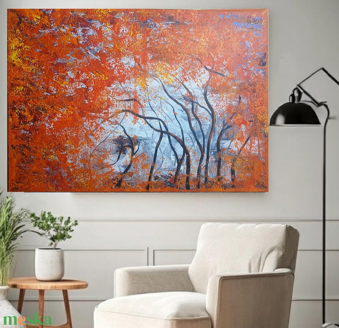 Színerdőben  - művészet - festmény - akril - Meska.hu