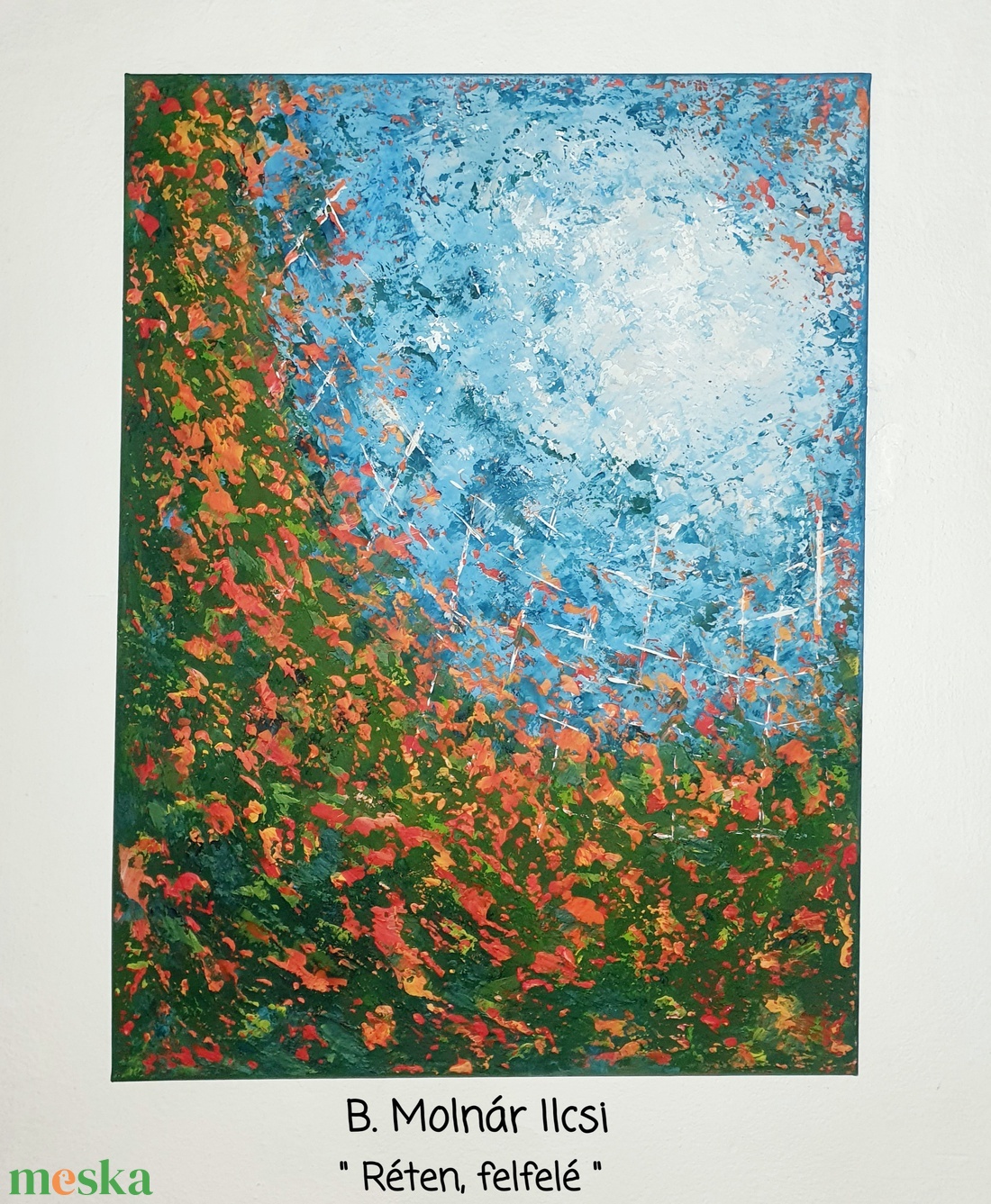 Réten, felfelé... - művészet - festmény - akril - Meska.hu