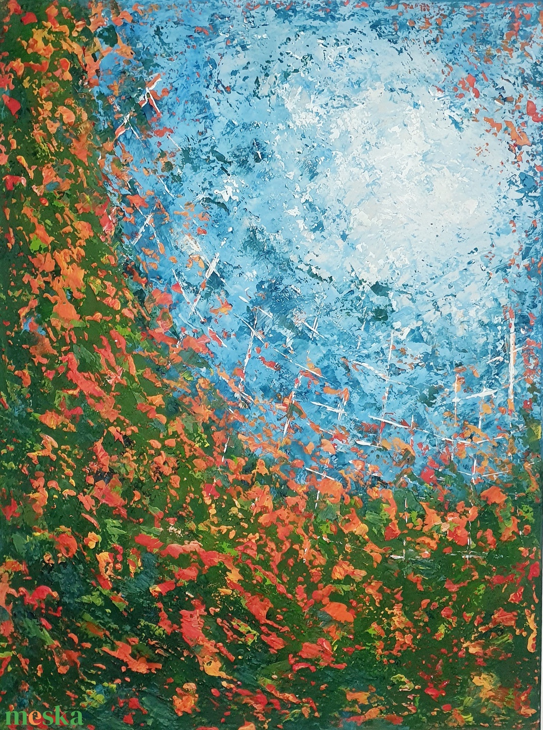 Réten, felfelé... - művészet - festmény - akril - Meska.hu