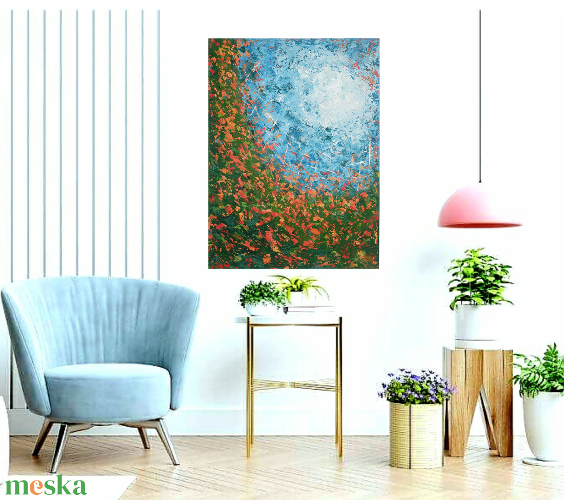 Réten, felfelé... - művészet - festmény - akril - Meska.hu