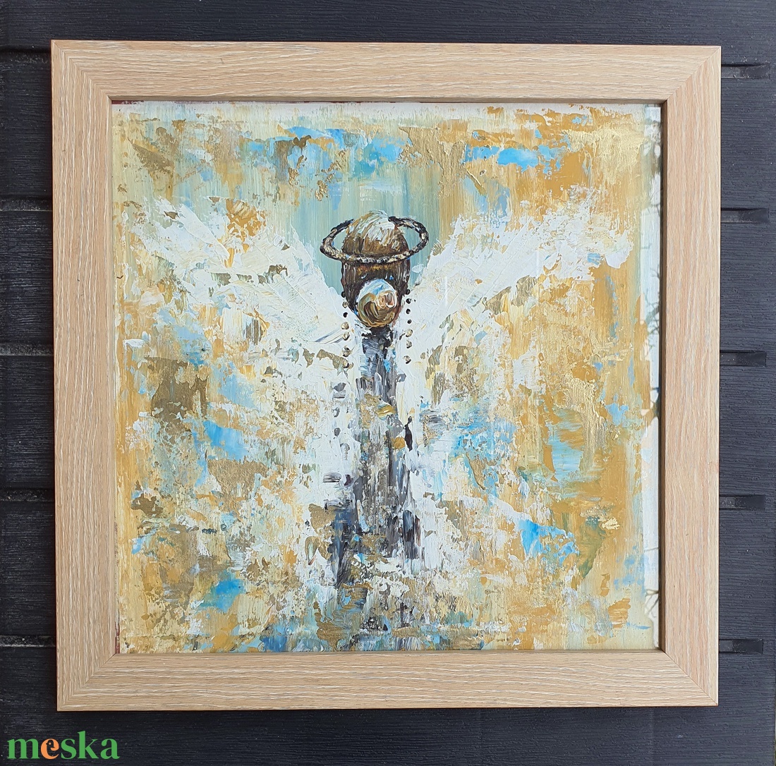 Angyal sorozat - Megérkeztem  - művészet - festmény - akril - Meska.hu
