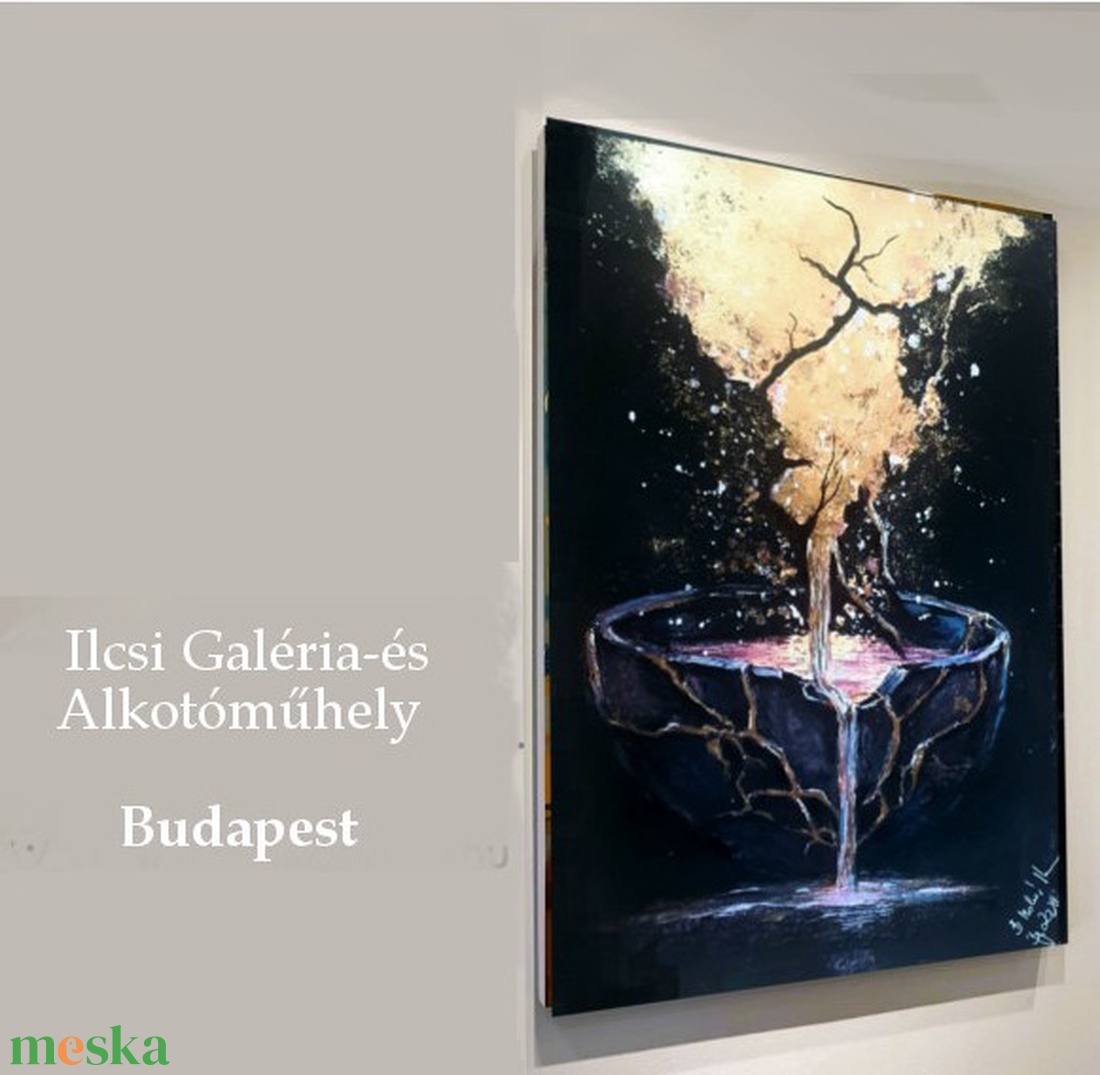 Gold Rain in the World - művészet - festmény - akvarell - Meska.hu