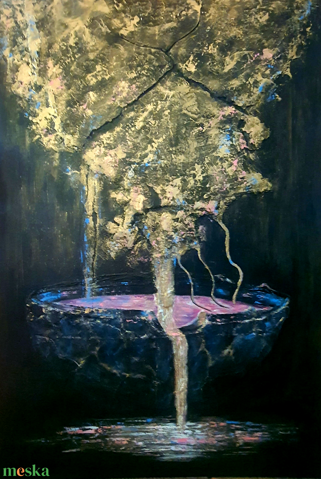 Világkehely - művészet - festmény - akril - Meska.hu