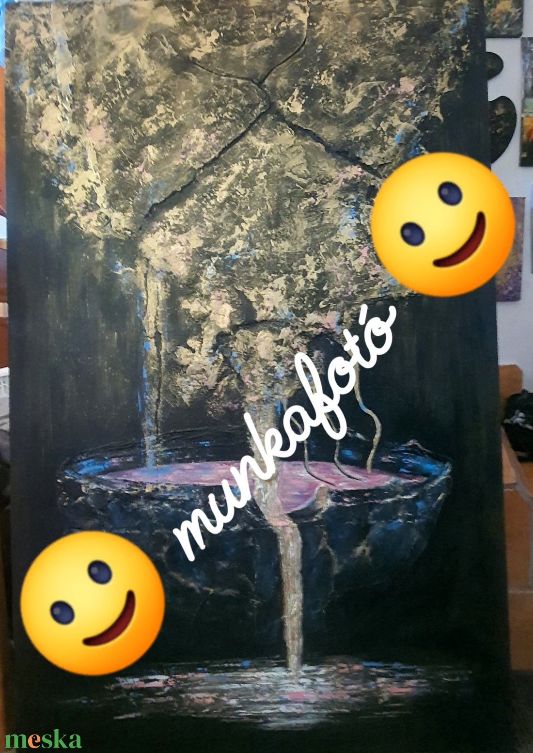 Világkehely - művészet - festmény - akril - Meska.hu