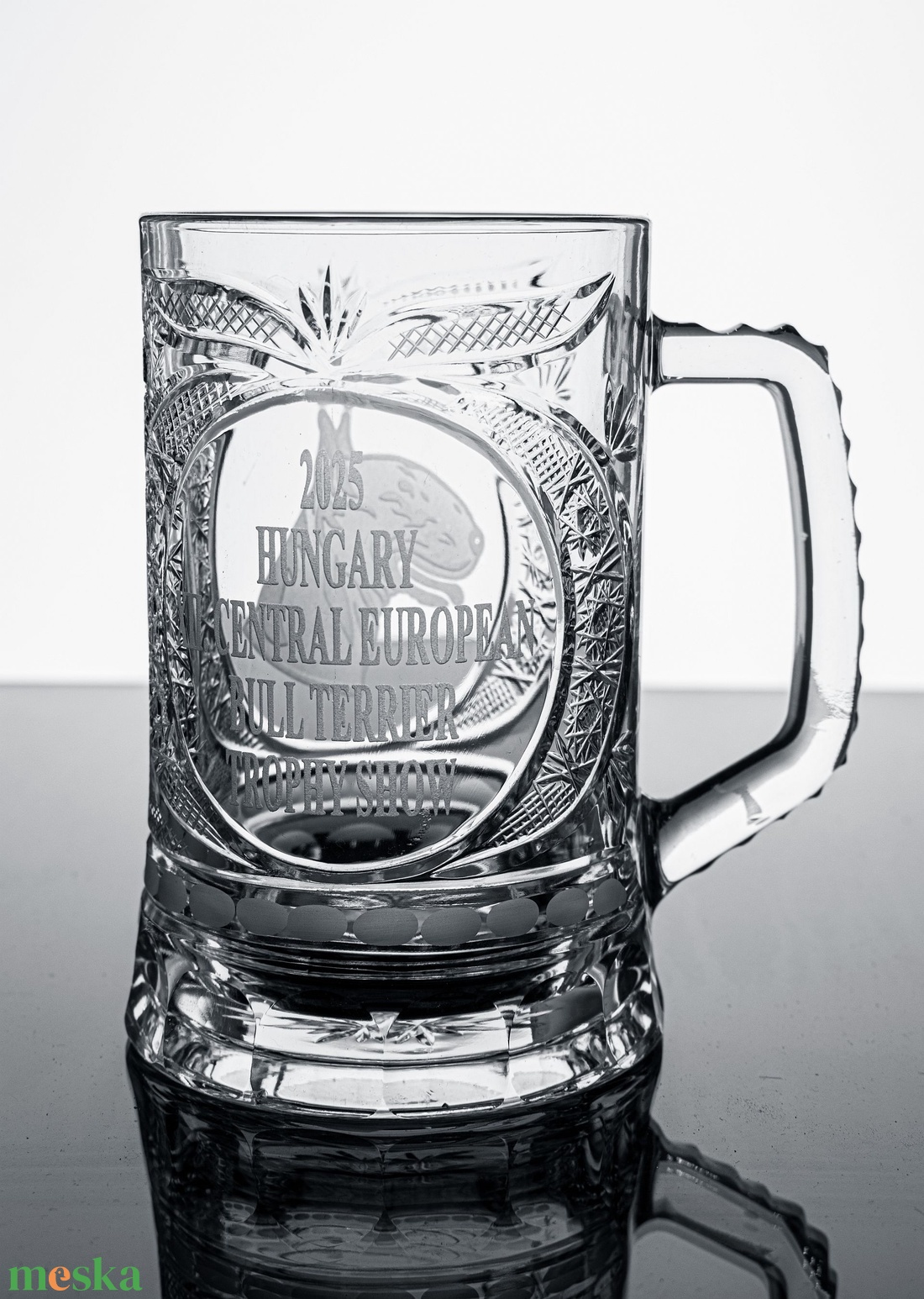 Kristályüveg söröskorsó - otthon & életmód - konyhafelszerelés, tálalás - tálalás - sörös pohár és korsó - Meska.hu