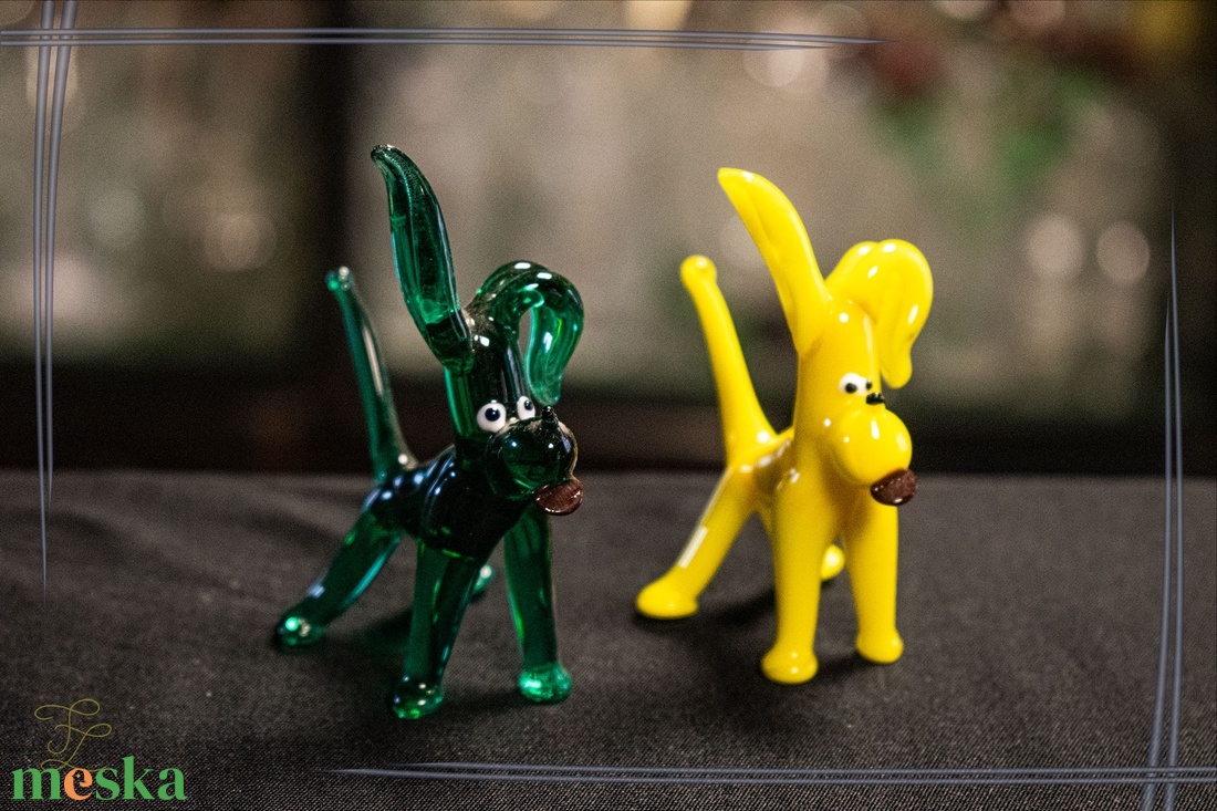 Üveg kutya - otthon & életmód - dekoráció - asztal és polc dekoráció - díszüveg - Meska.hu