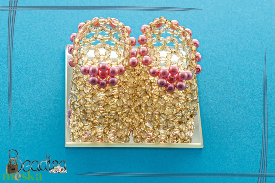 Gyöngy babacipő - baba - mama - babaruházat - babacipő - Meska.hu