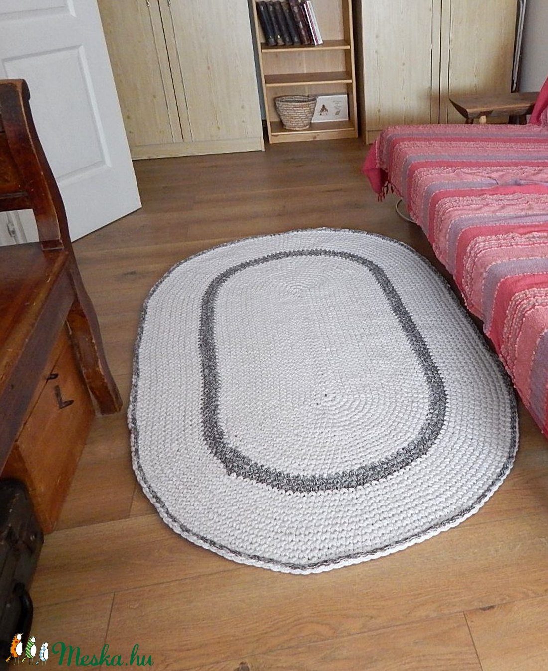 Horgolt  ovális  szőnyeg  -  - Meska.hu