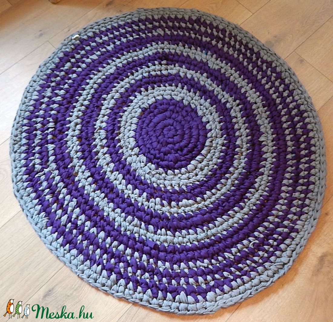  Rag rug Horgolt szőnyeg rongyszőnyeg - otthon & életmód - lakástextil - szőnyeg - horgolt szőnyeg - Meska.hu