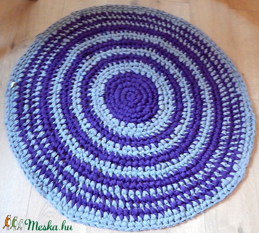  Rag rug Horgolt szőnyeg rongyszőnyeg - otthon & életmód - lakástextil - szőnyeg - horgolt szőnyeg - Meska.hu