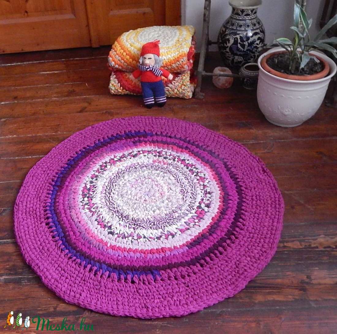 Rag rug Horgolt szőnyeg rongyszőnyeg - otthon & lakás - lakástextil - szőnyeg - Meska.hu Rag rug Horgolt szőnyeg rongyszőnyeg - otthon & lakás - lakástextil - szőnyeg - Meska.hu