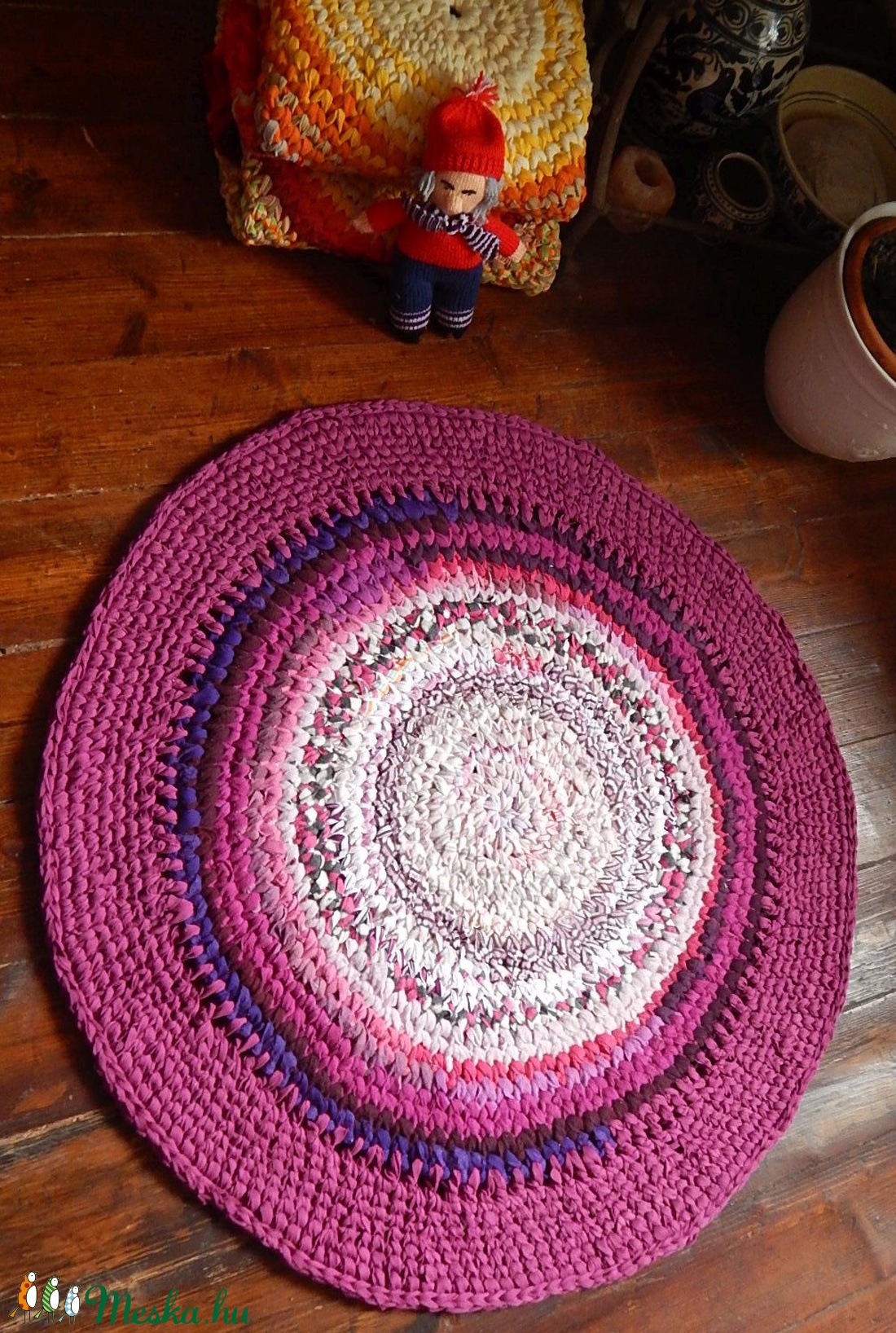 Rag rug Horgolt szőnyeg rongyszőnyeg - otthon & lakás - lakástextil - szőnyeg - Meska.hu Rag rug Horgolt szőnyeg rongyszőnyeg - otthon & lakás - lakástextil - szőnyeg - Meska.hu