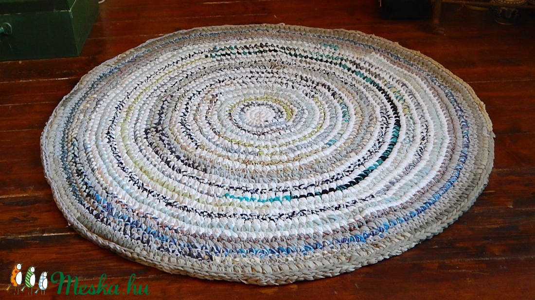 Rag rug, horgolt rongyszőnyeg, újrahasznosított anyagokból - otthon & lakás - lakástextil - szőnyeg - horgolt szőnyeg - Meska.hu Rag rug, horgolt rongyszőnyeg, újrahasznosított anyagokból - otthon & lakás - lakástextil - szőnyeg - horgolt szőnyeg - Meska.hu