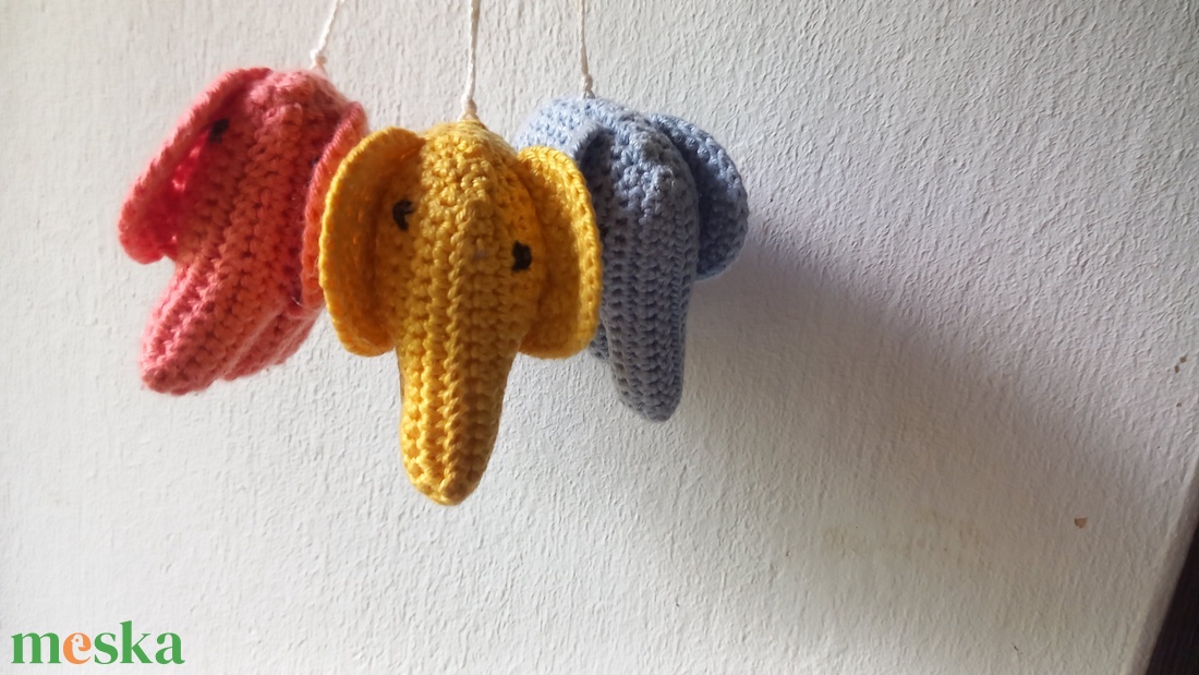 amigurumi, horgolt kis elefánt  - játék & sport - plüssállat & játékfigura - elefánt - Meska.hu