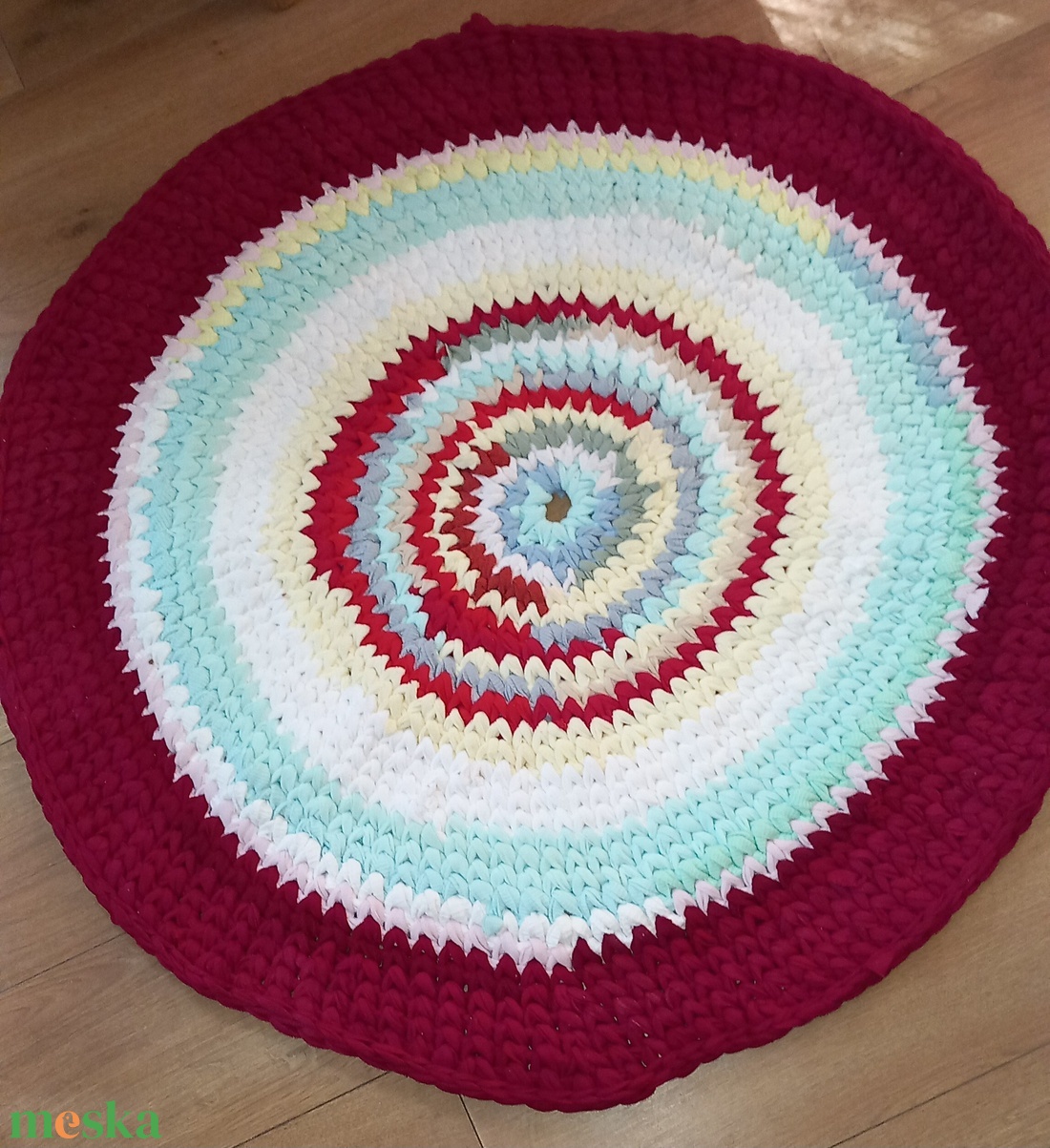 Rag rug Horgolt szőnyeg rongyszőnyeg - otthon & életmód - lakástextil - szőnyeg - horgolt szőnyeg - Meska.hu Rag rug Horgolt szőnyeg rongyszőnyeg - otthon & életmód - lakástextil - szőnyeg - horgolt szőnyeg - Meska.hu