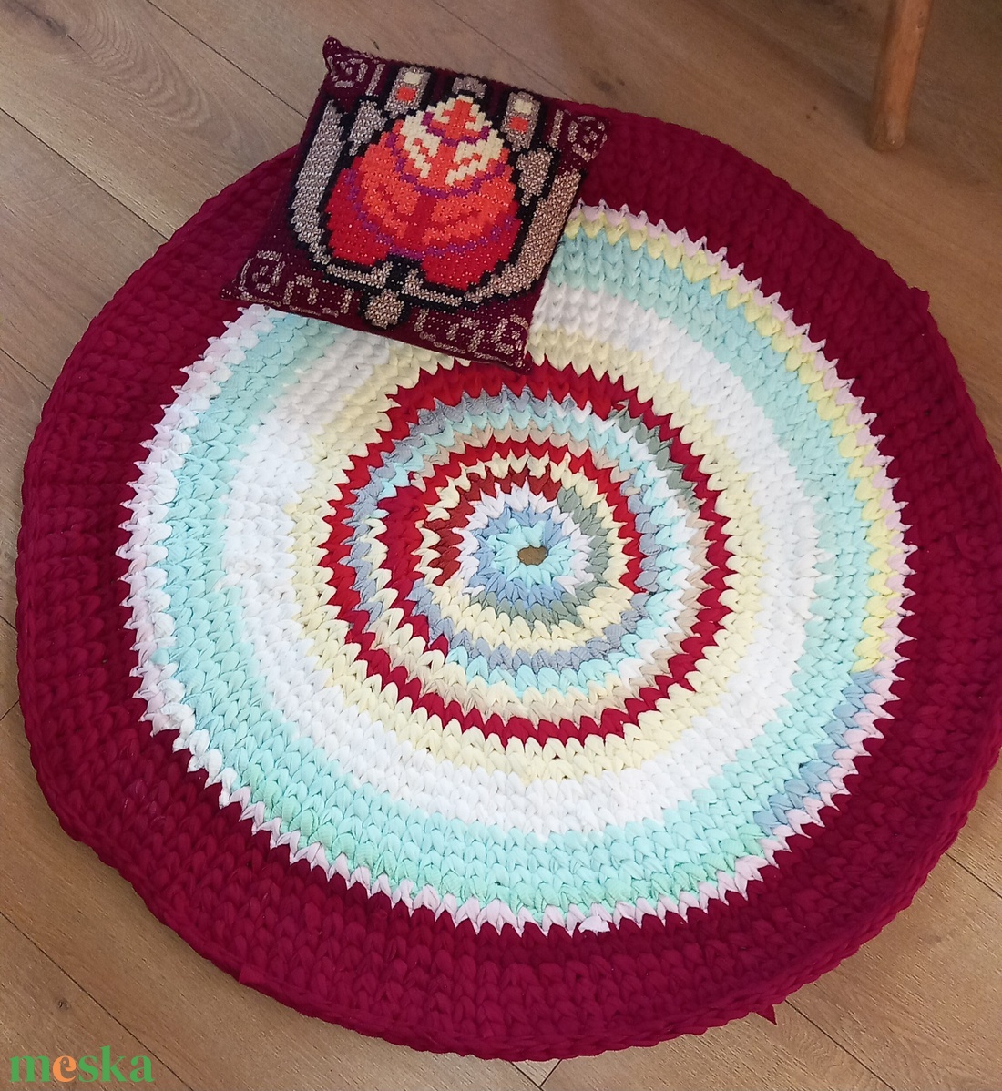 Rag rug Horgolt szőnyeg rongyszőnyeg - otthon & életmód - lakástextil - szőnyeg - horgolt szőnyeg - Meska.hu Rag rug Horgolt szőnyeg rongyszőnyeg - otthon & életmód - lakástextil - szőnyeg - horgolt szőnyeg - Meska.hu