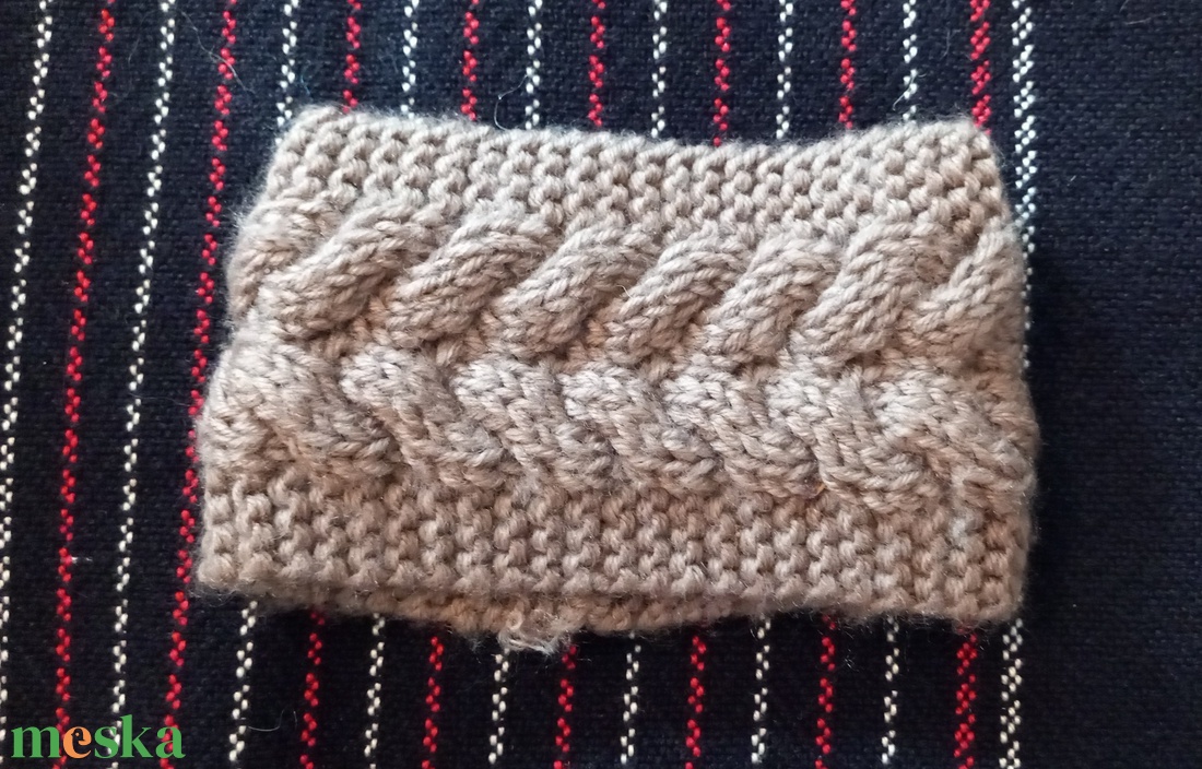 kötött fejpánt - ruha & divat - sál, sapka, kendő - kesztyű - Meska.hu