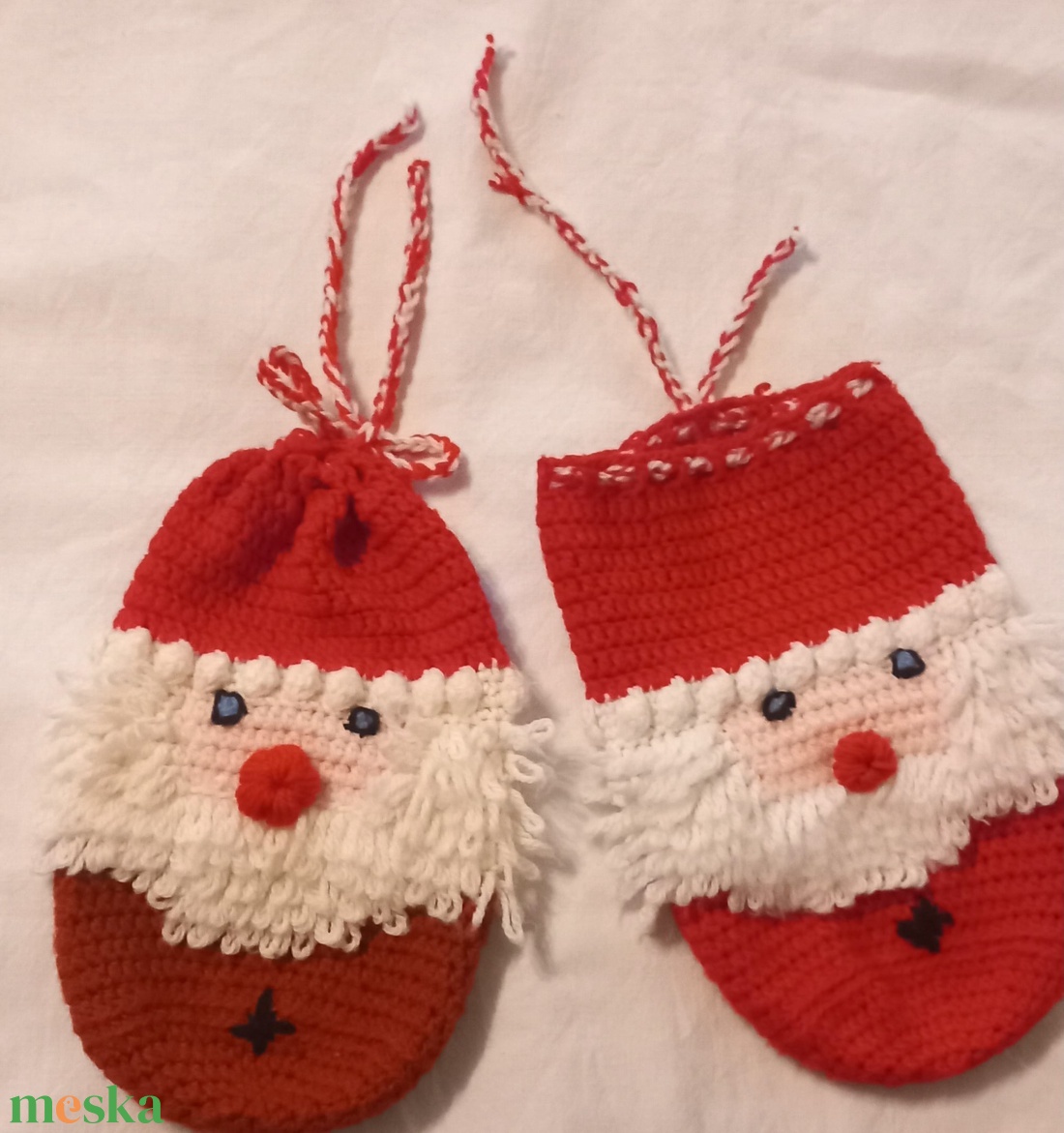 Horgolt Mikulás zsák  - játék & sport - plüssállat & játékfigura - bagoly - Meska.hu